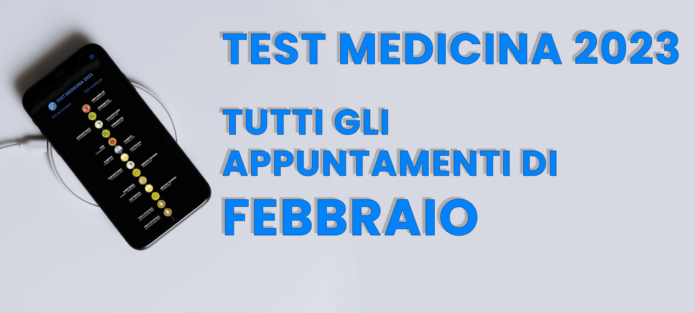 TEST MEDICINA 2023 - TUTTI GLI APPUNTAMENTI DI FEBBRAIO